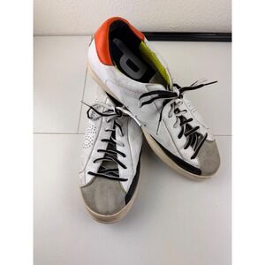 P448 John White Suede Leather‎ Sneakers Men Size 46 EU 12.5 US